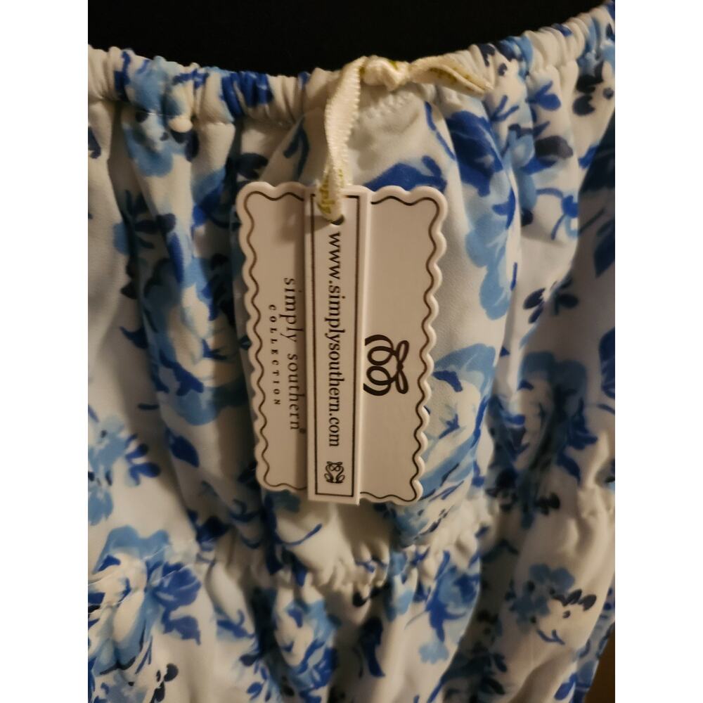 Simply Southern XL Smocked Puff Sleeve Babydoll Romantic Cottagecore NWT - Picture 4 of 5